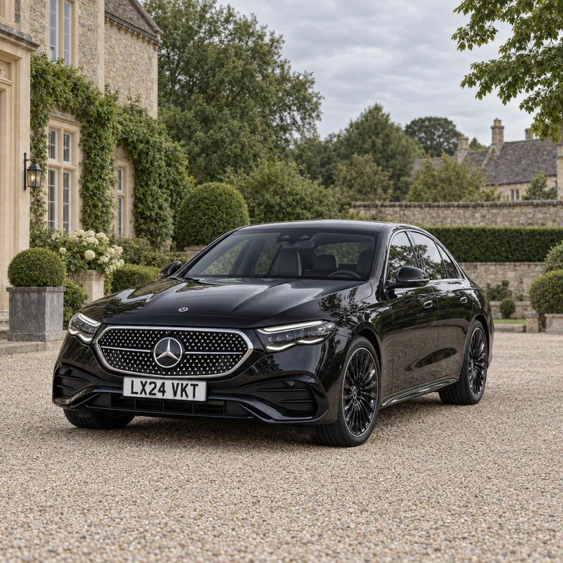 AI-generated photograph of Mercedes E-Class