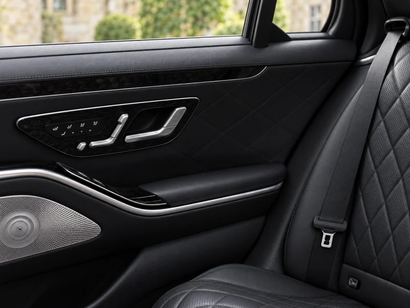 AI illustration of Mercedes-Benz S-Class: cabin detail