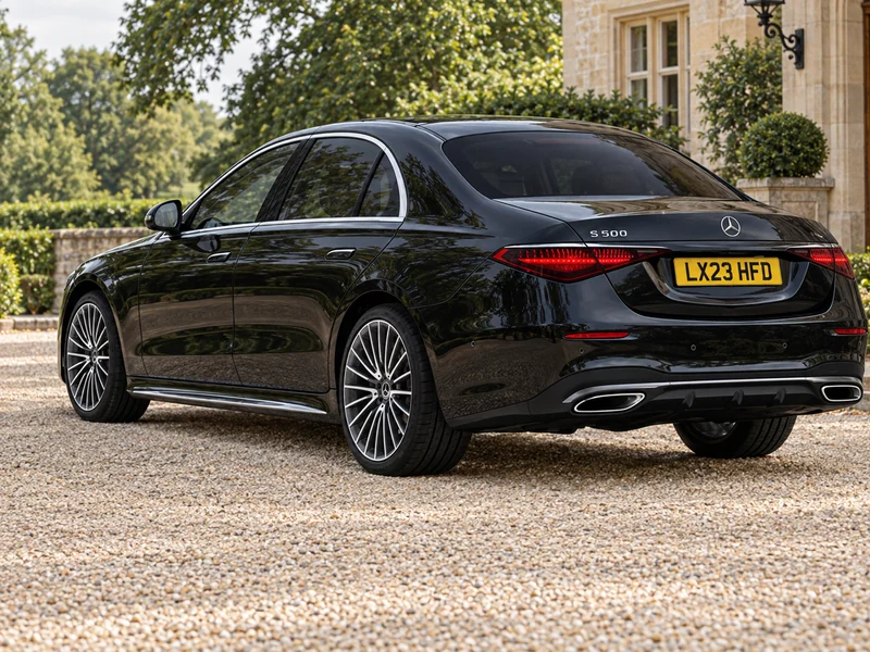 AI illustration of Mercedes-Benz S-Class: rear exterior