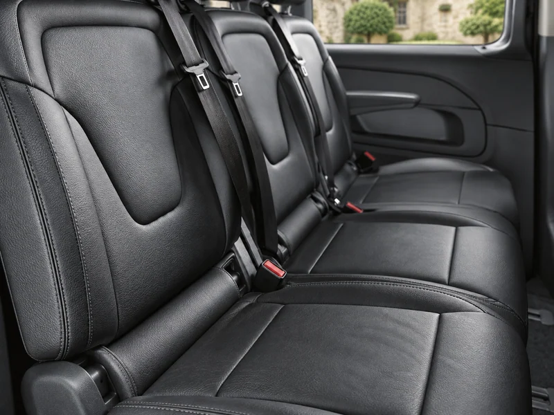 AI illustration of Mercedes-Benz V-Class: cabin detail
