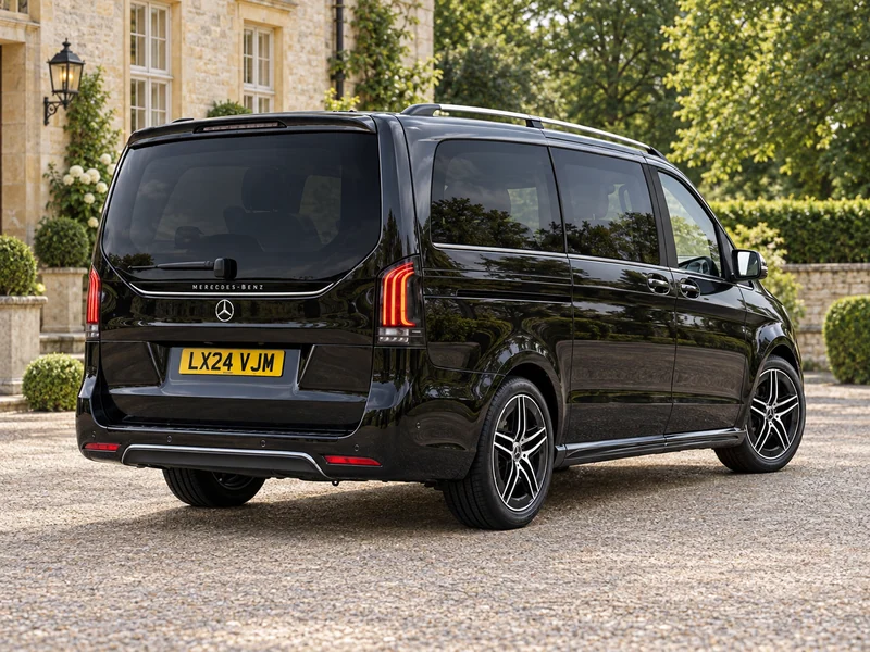 AI illustration of Mercedes-Benz V-Class: rear exterior