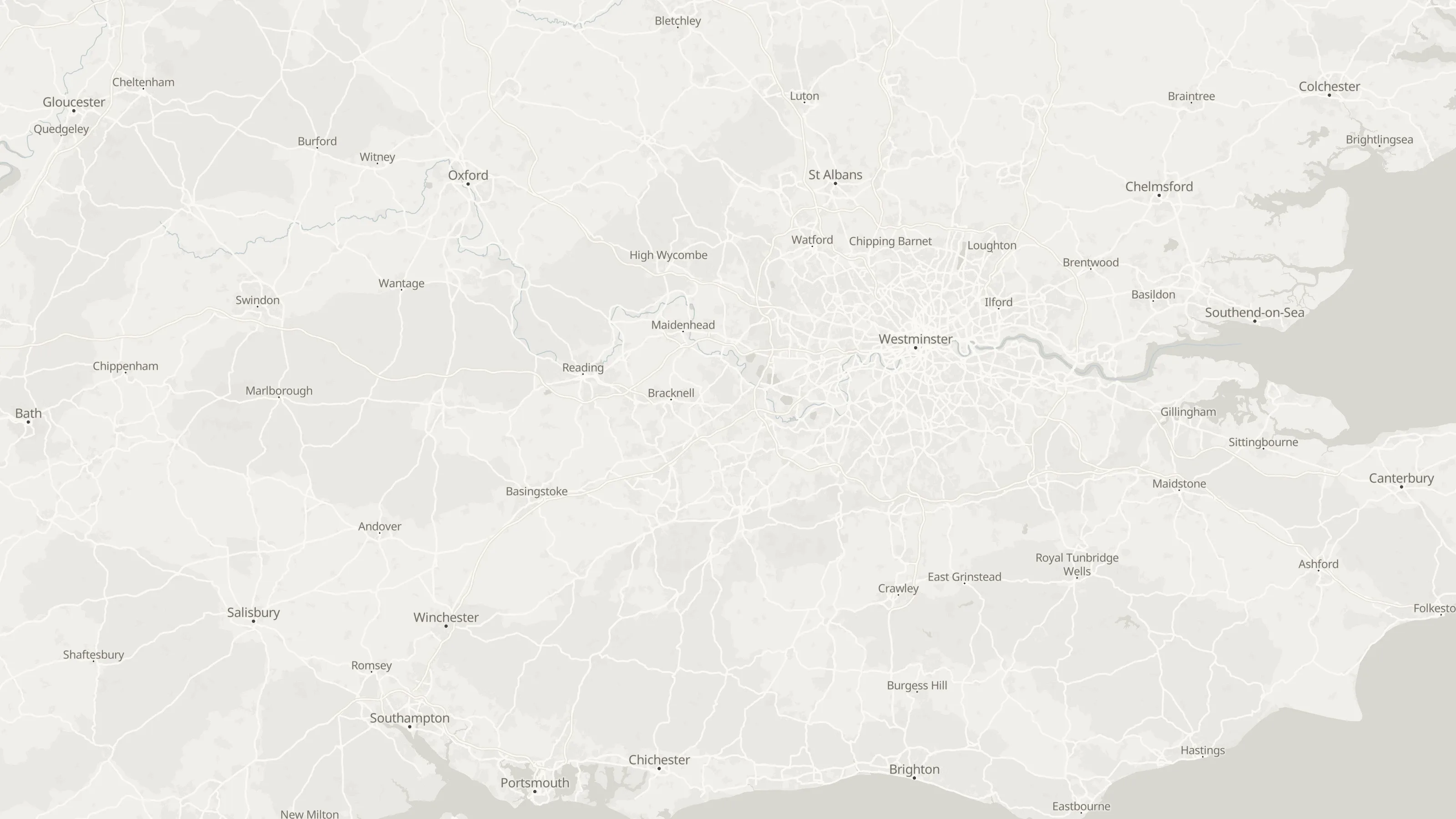 Chauffeur transfer routes from towns into London City