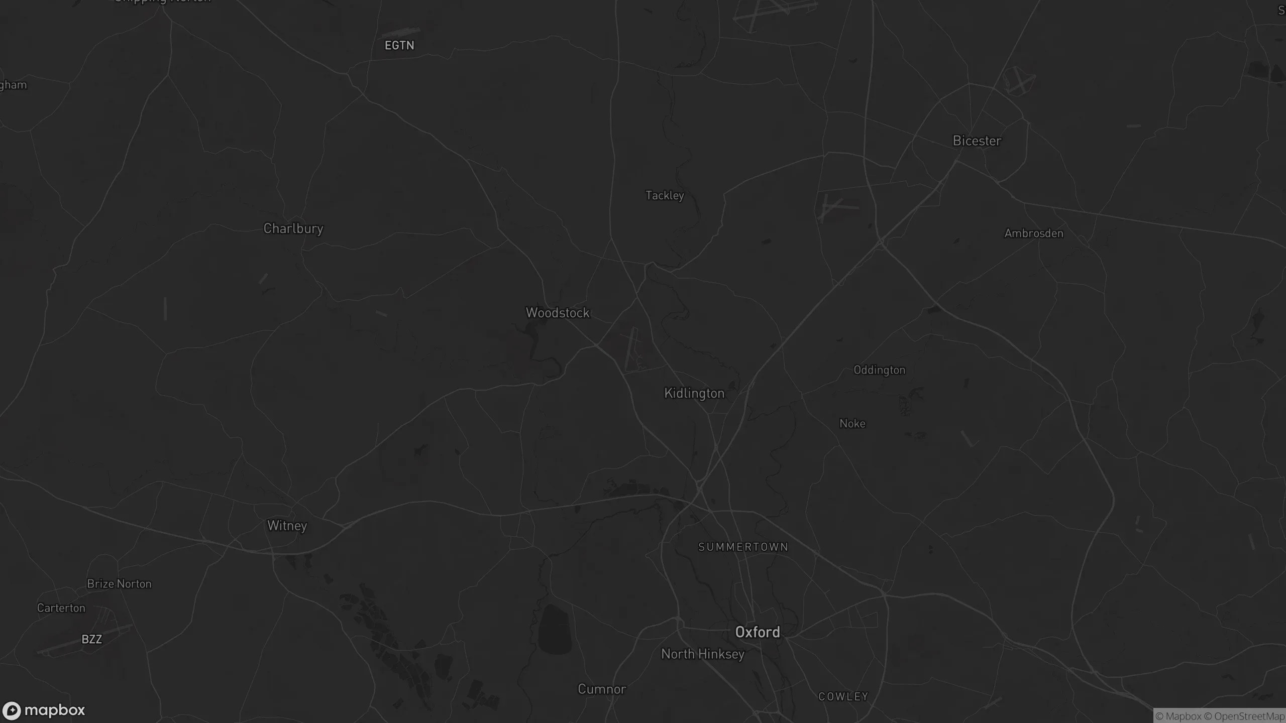 Chauffeur transfer routes from towns into London Oxford Airport