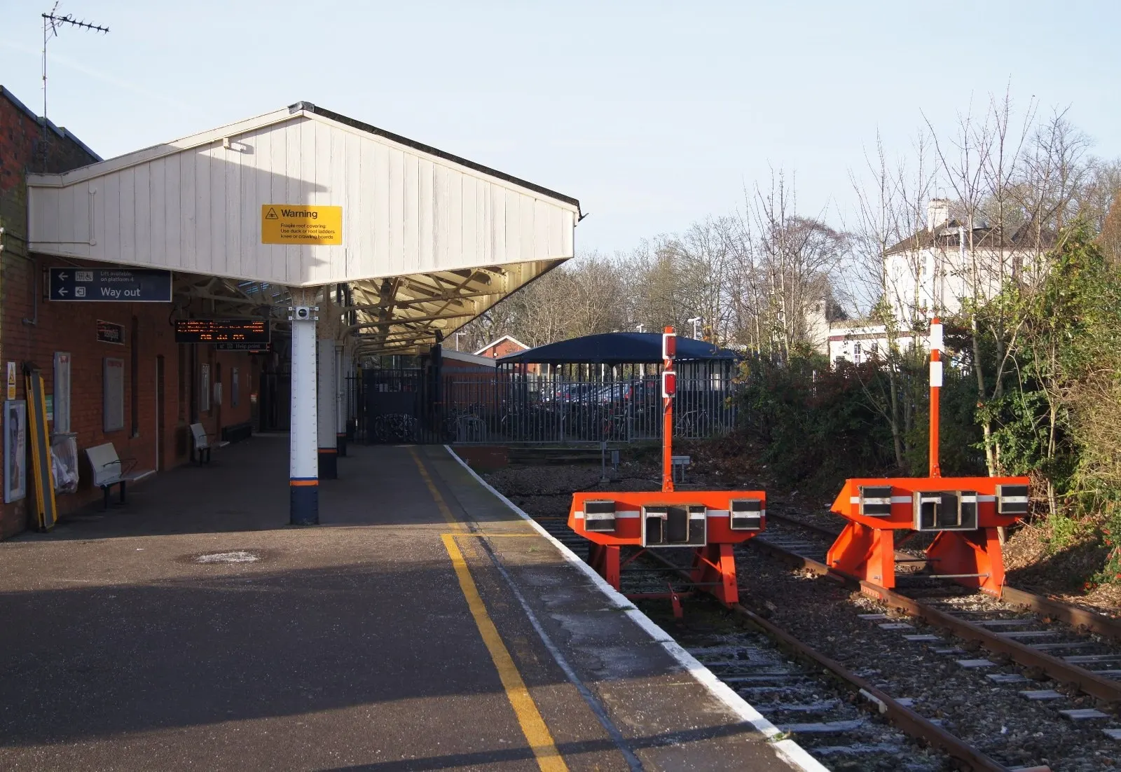 Platform end at Basingstoke railway station
