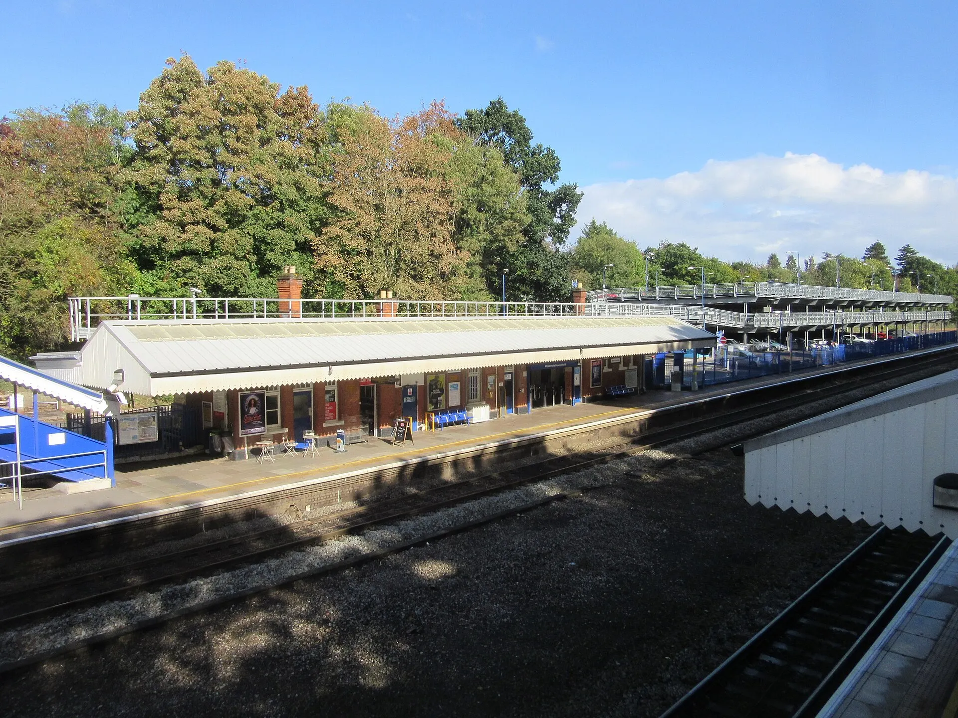 Beaconsfield railway station in Buckinghamshire in October 2016