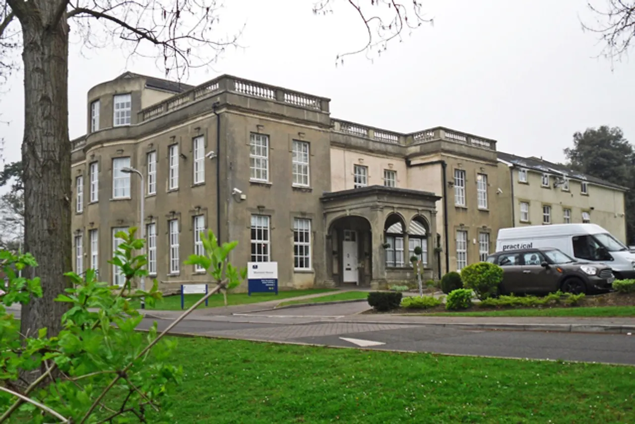 Coley House, the Mansion building beside Berkshire Independent Hospital, photographed in 2014