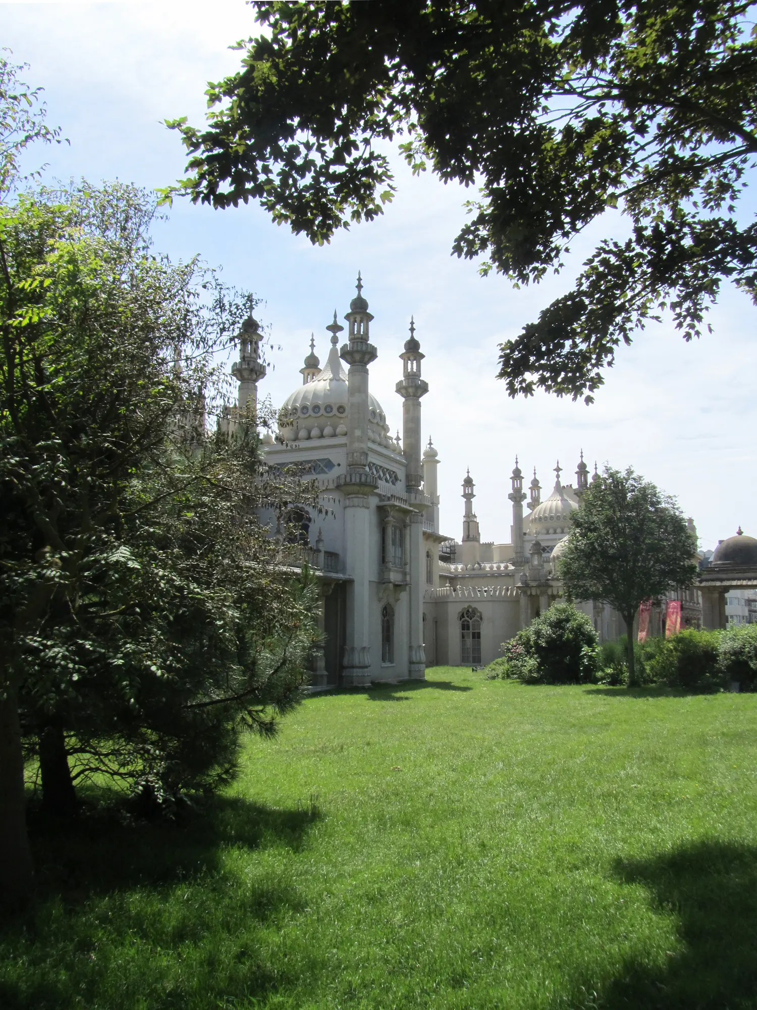 Royal Pavilion in Brighton seen from its garden