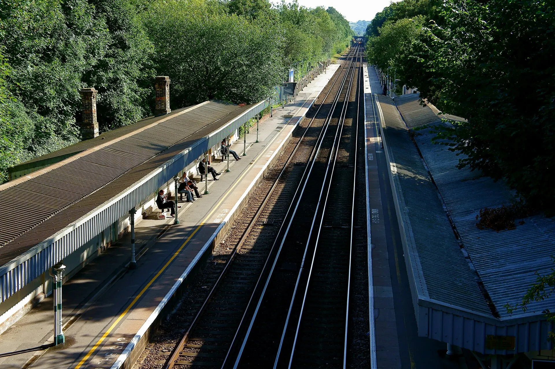 Burgess Hill railway station platforms in August 2011
