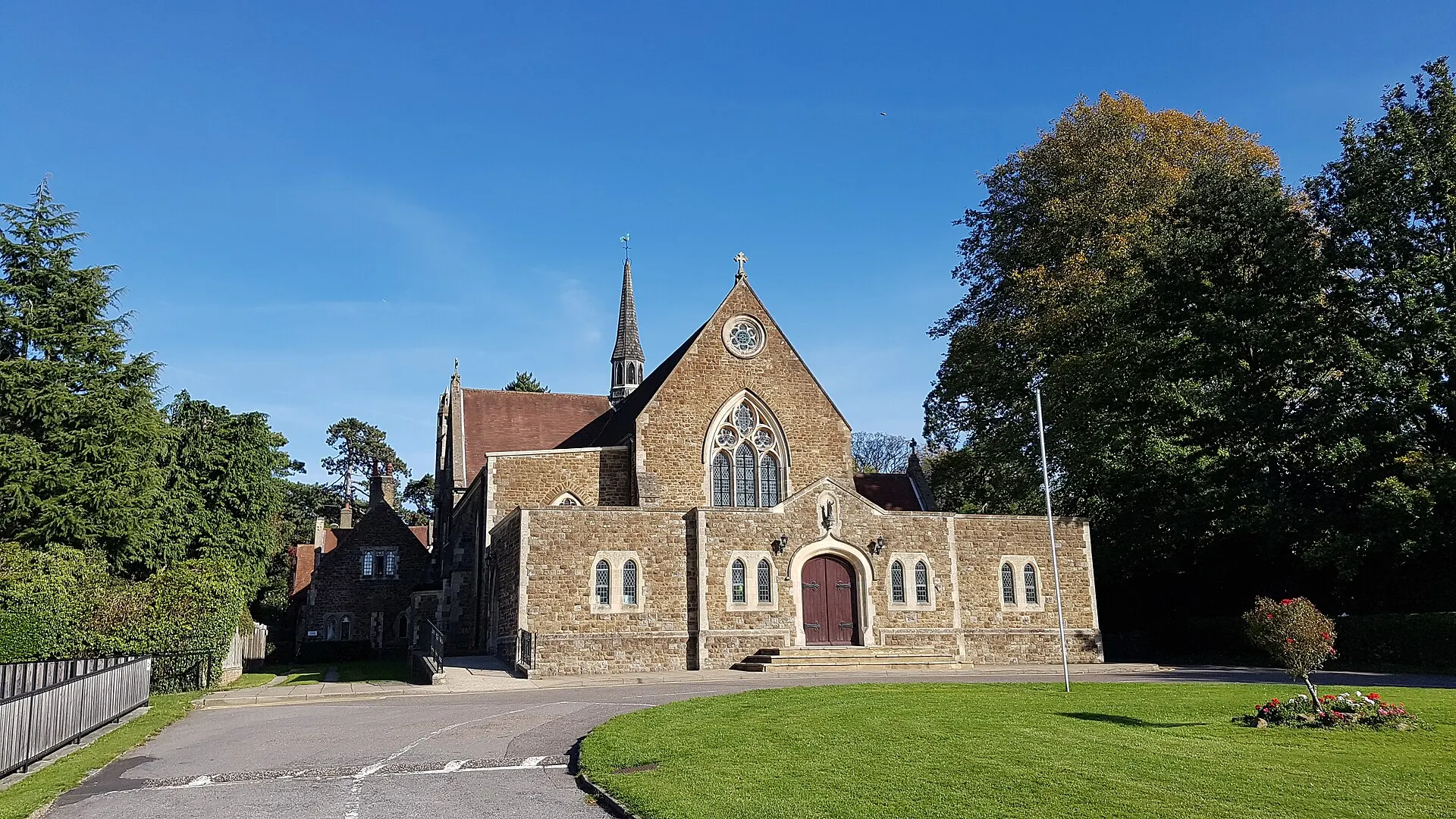 Sacred Heart of Jesus Church on Essendene Road in Caterham in September 2018