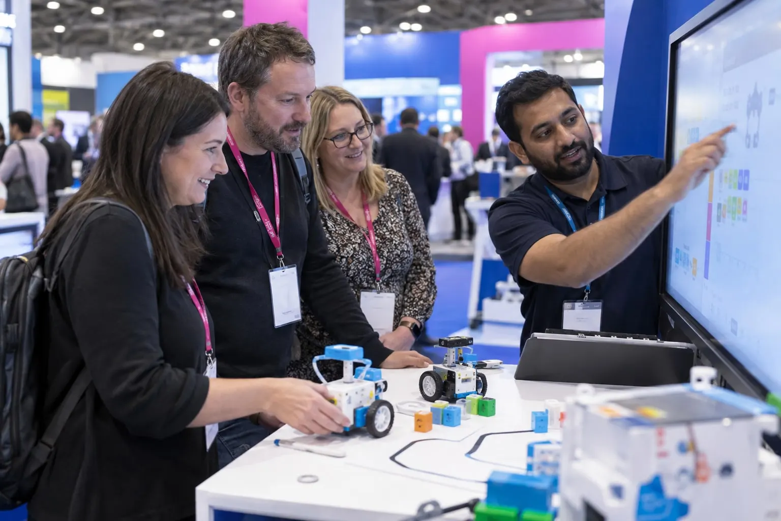 Illustrative classroom technology demonstration inspired by Bett UK