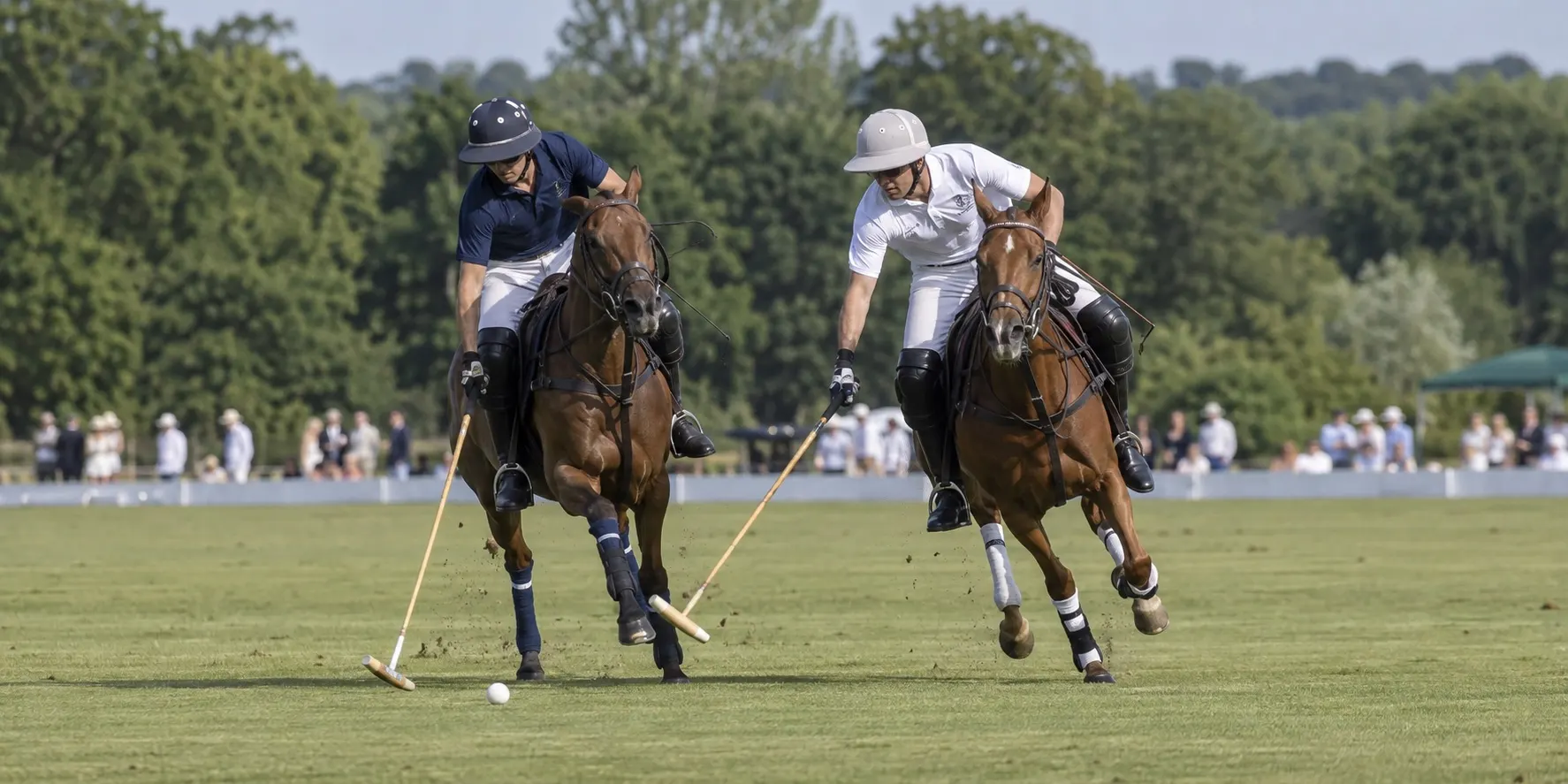 Illustrative polo match on a Guards-style green field at Smith’s Lawn