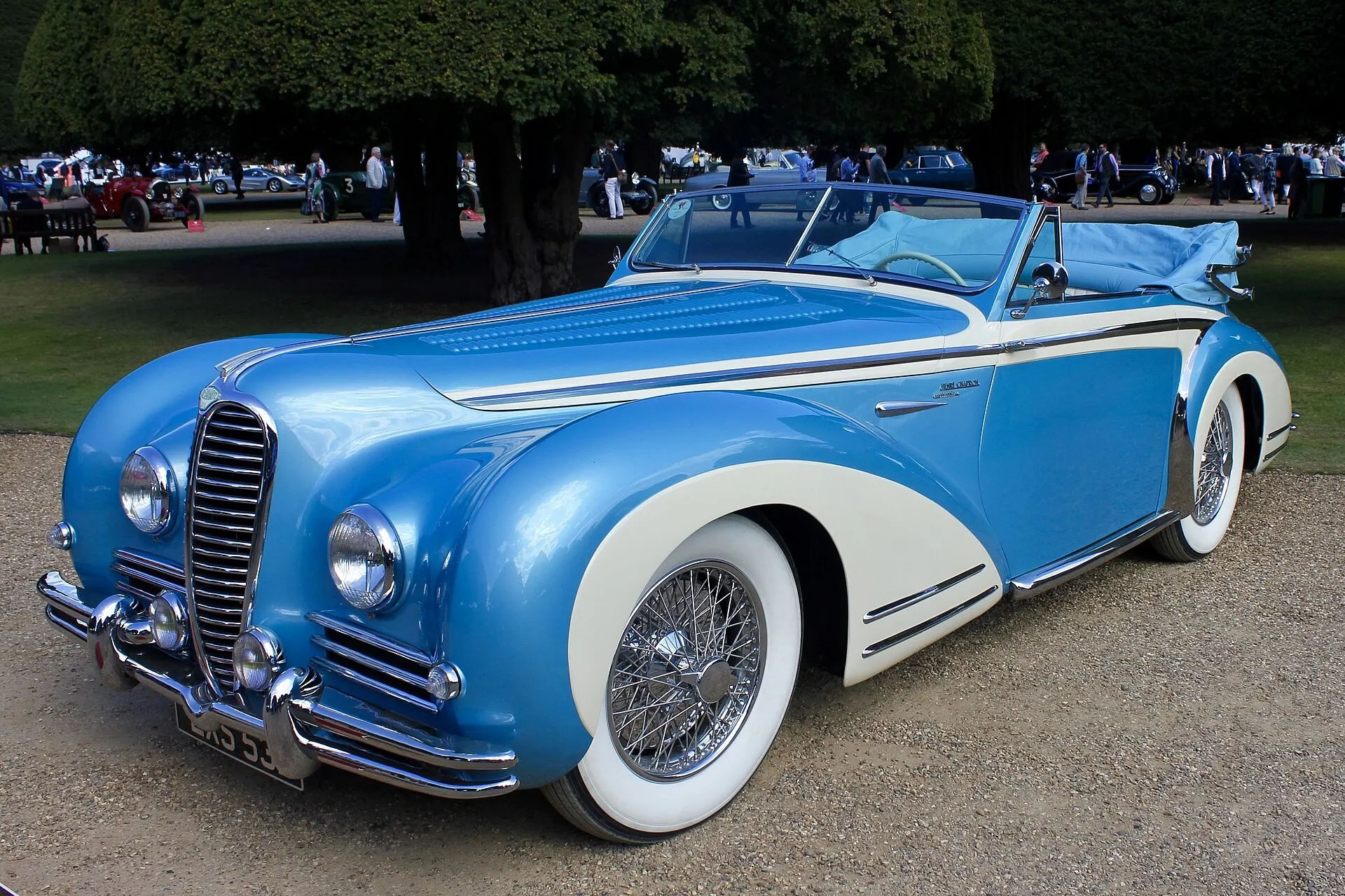 1948 Delahaye displayed at the 2019 Concours of Elegance at Hampton Court Palace