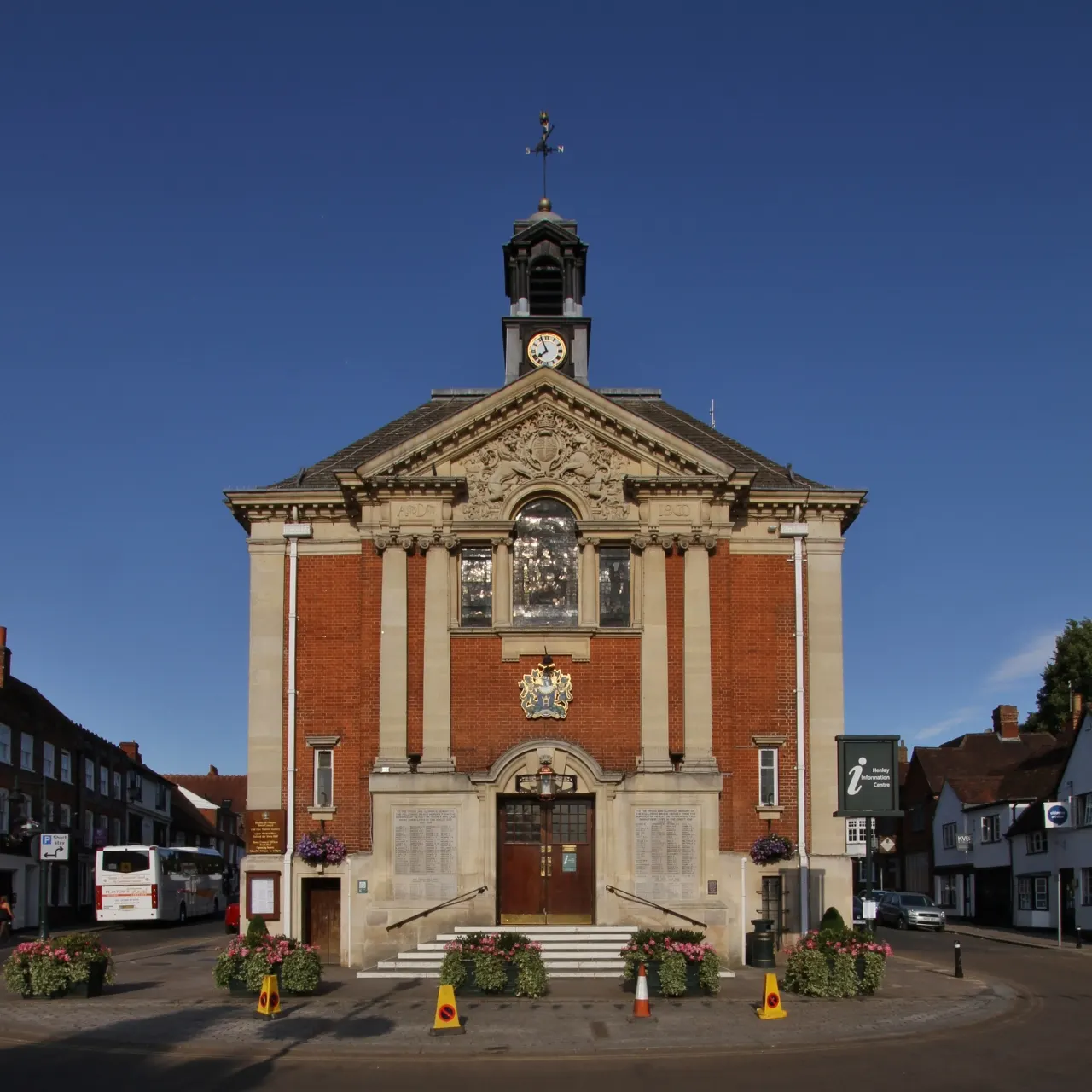 Henley Town Hall, one of the literary festival venues, in 2018
