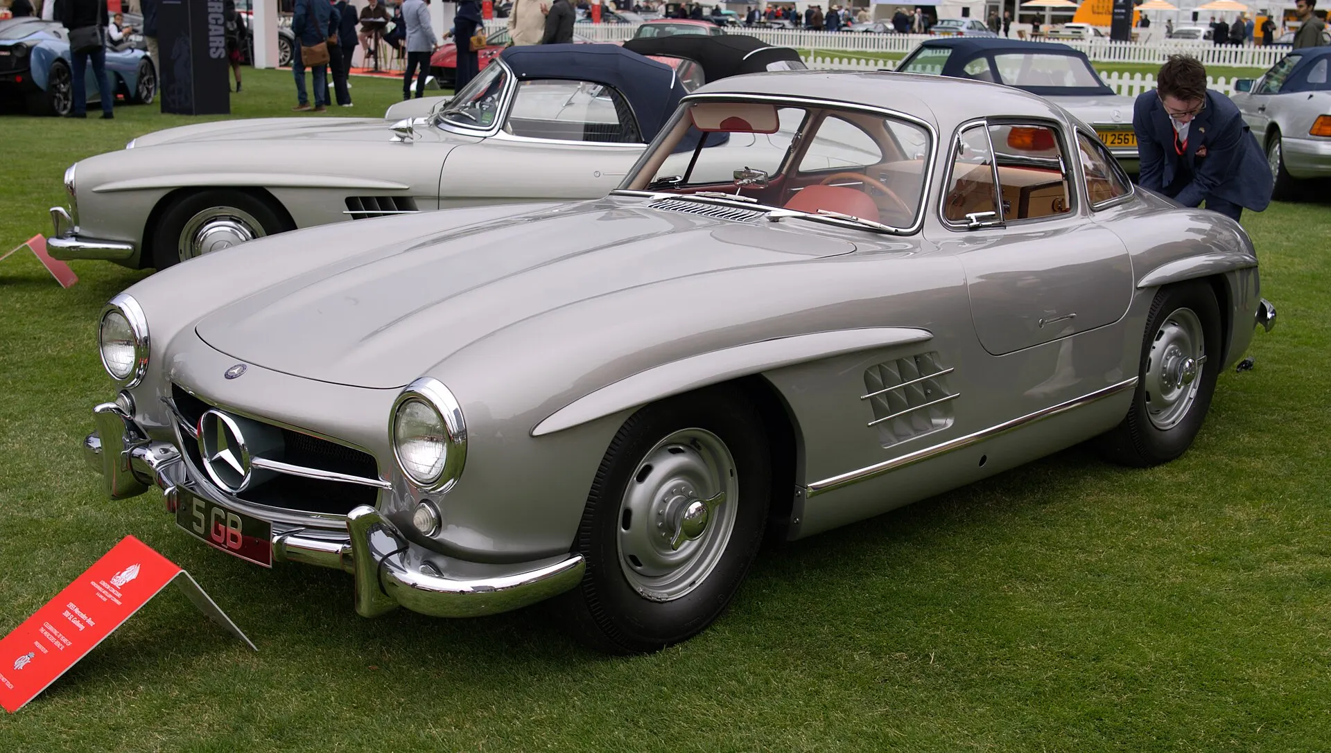 Mercedes-Benz 300 SL displayed at London Concours in the Honourable Artillery Company gardens in 2025