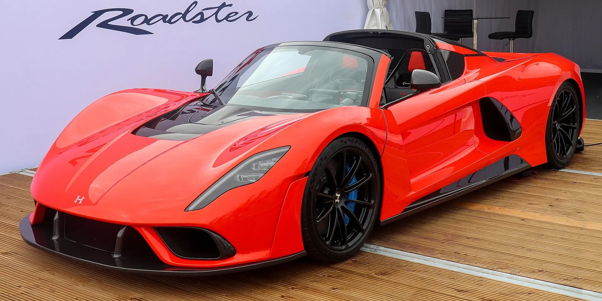 Hennessey Venom F5 Roadster at Salon Privé Blenheim Palace in 2022