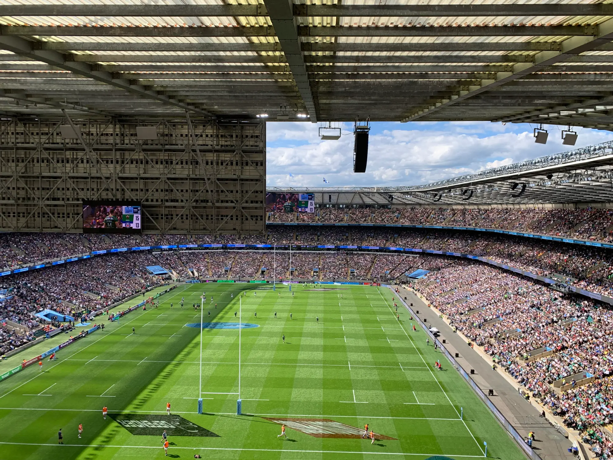 Twickenham Stadium during a Premiership rugby final in June 2024