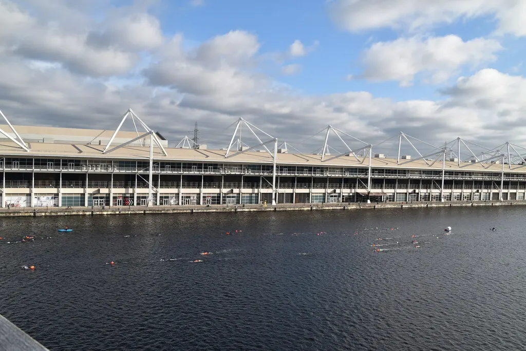 ExCeL London beside the Royal Victoria Dock