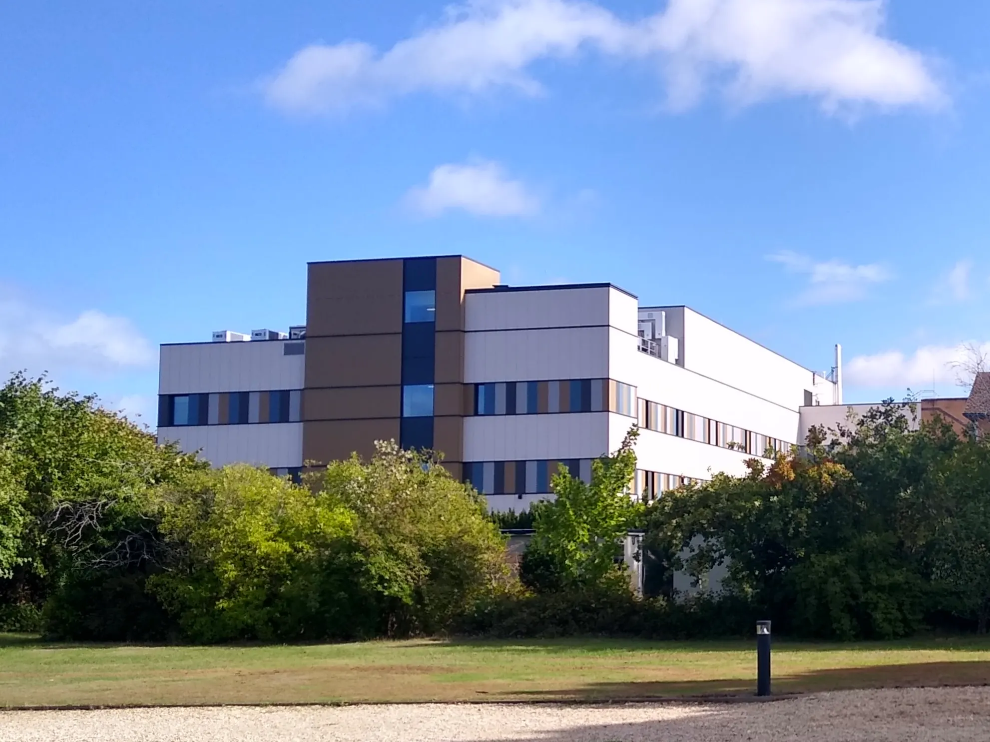 Frimley Park Hospital south-side building photographed in September 2025