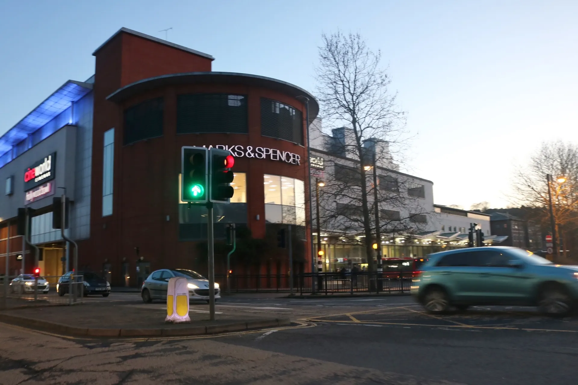 Exterior of Eden Shopping Centre in High Wycombe in January 2020