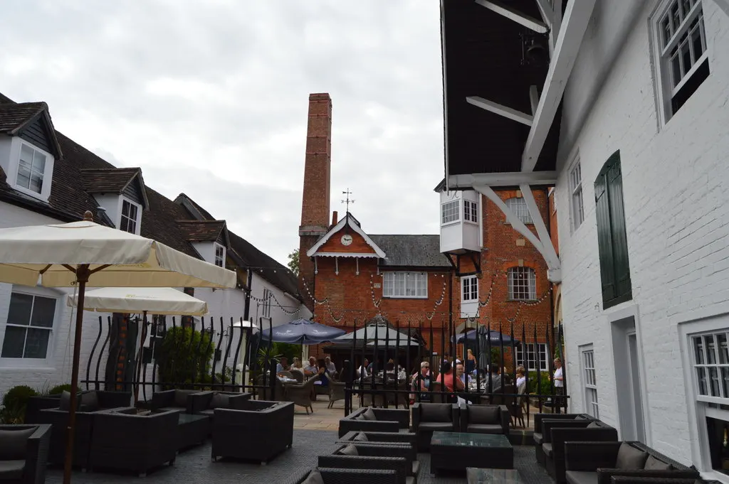 Hotel du Vin Henley courtyard in 2018