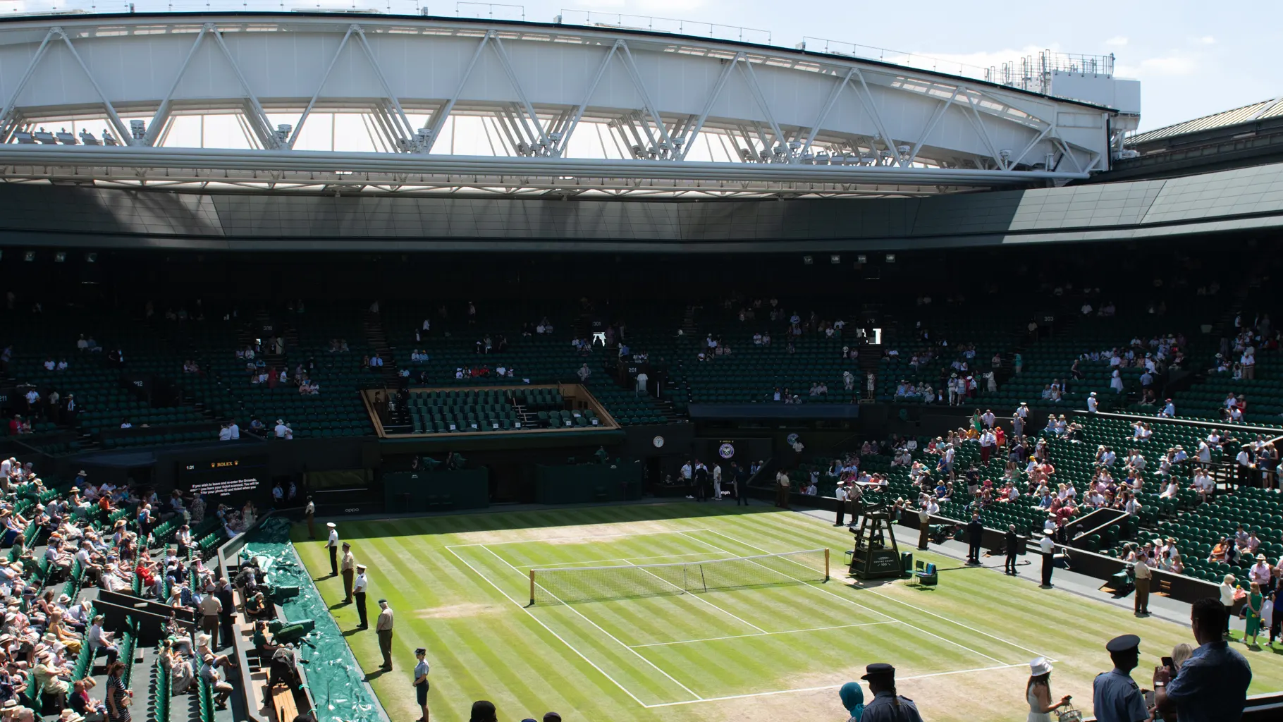 Centre Court at the Wimbledon Championships in July 2022
