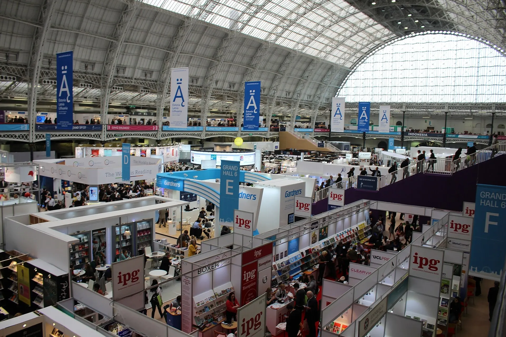 The London Book Fair exhibition hall in 2018
