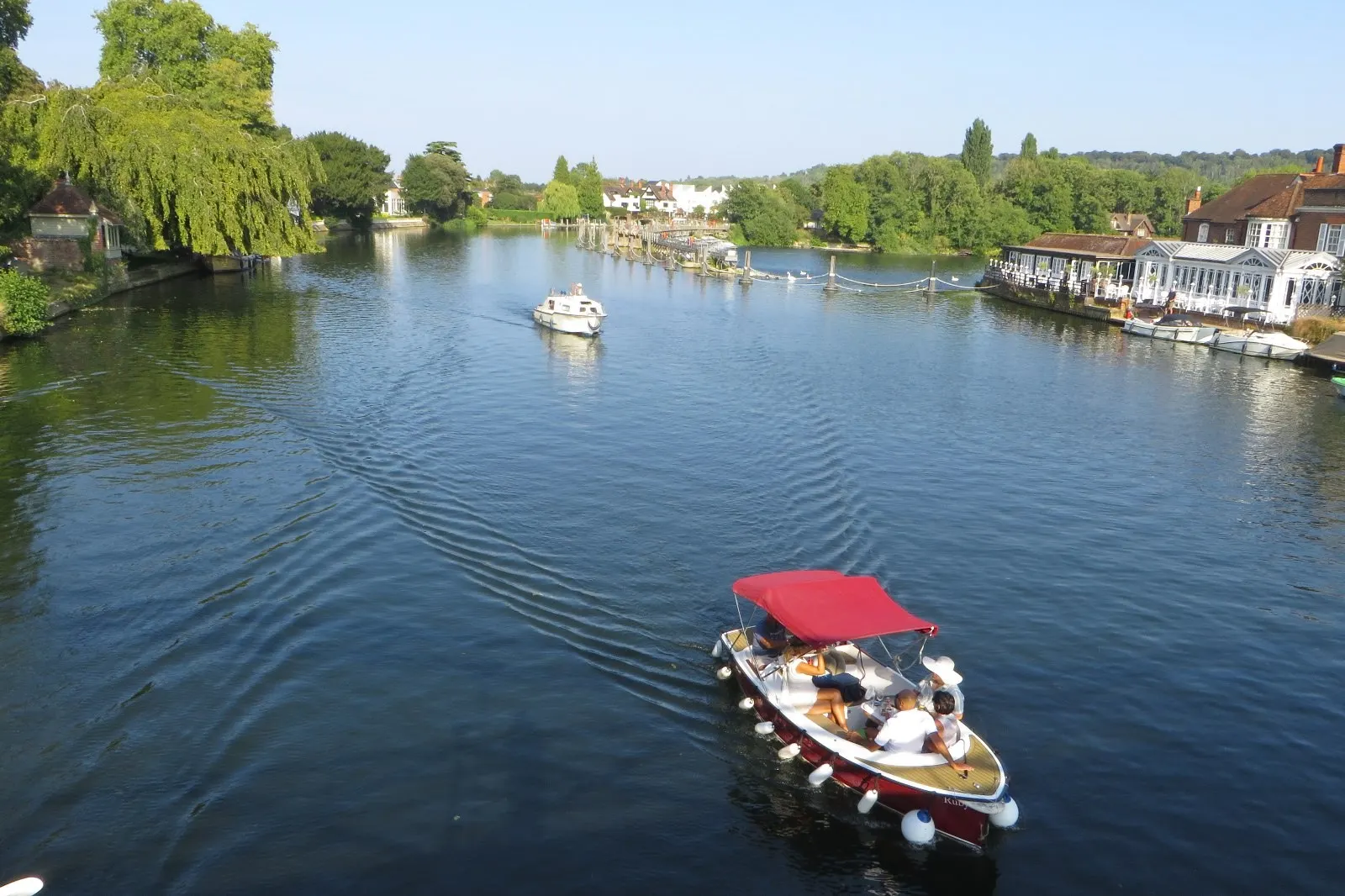 River Thames viewed from Marlow Bridge in August 2025
