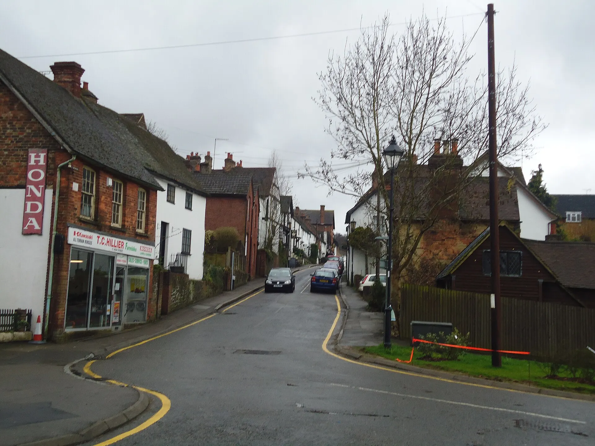 Historic High Street in Old Oxted in March 2011