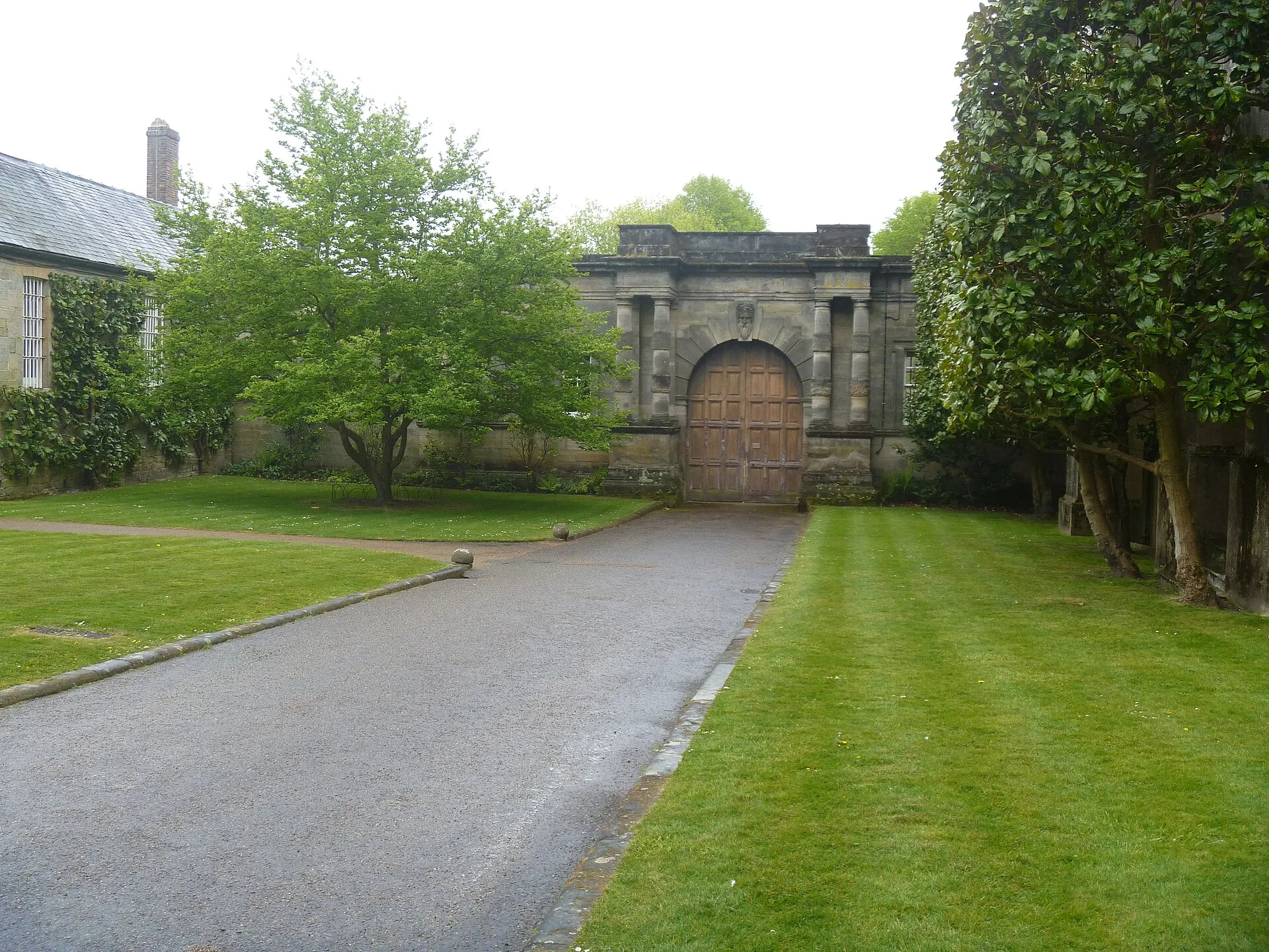 Park gateway near Petworth House in May 2022