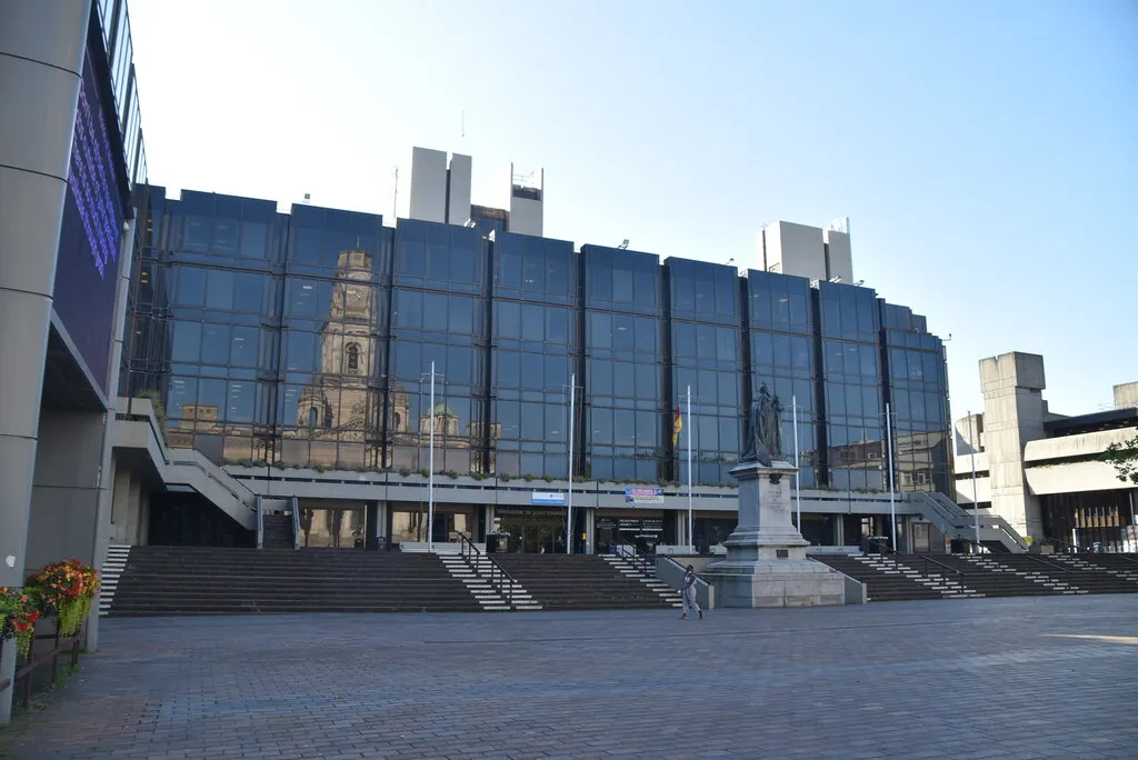 Civic Offices at Guildhall Square, Portsmouth, in July 2021