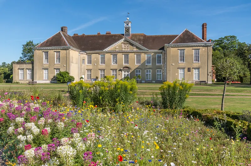 Reigate Priory and garden in Priory Park in August 2015
