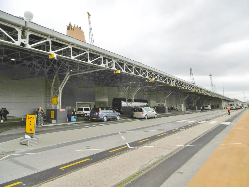 Photograph of the passenger frontage at Southampton's Mayflower Cruise Terminal in 2015