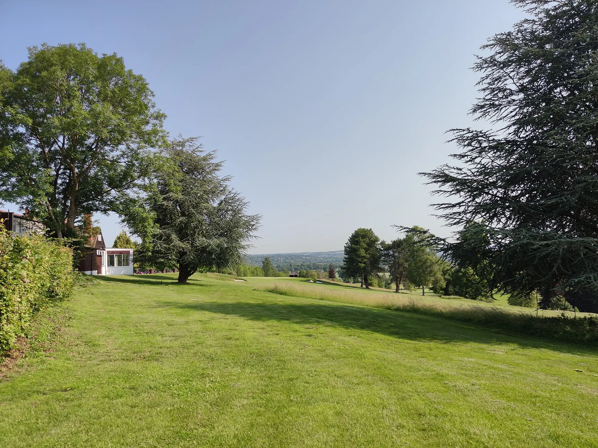 Temple Golf Club course and clubhouse setting in Hurley, photographed in June 2020