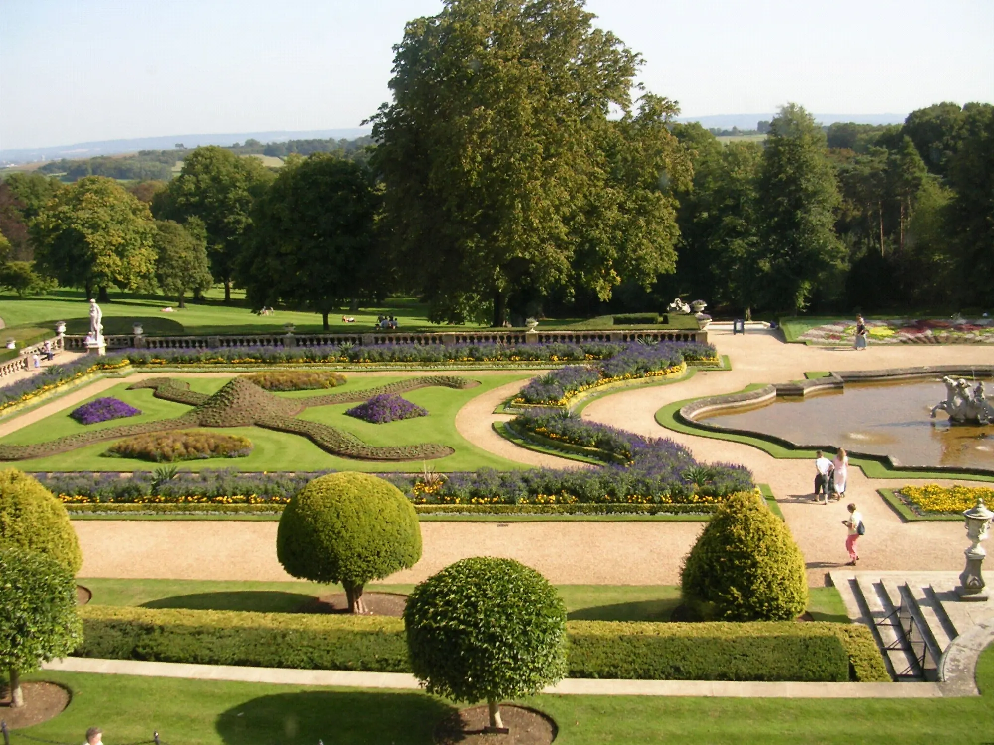 The formal parterre at Waddesdon Manor