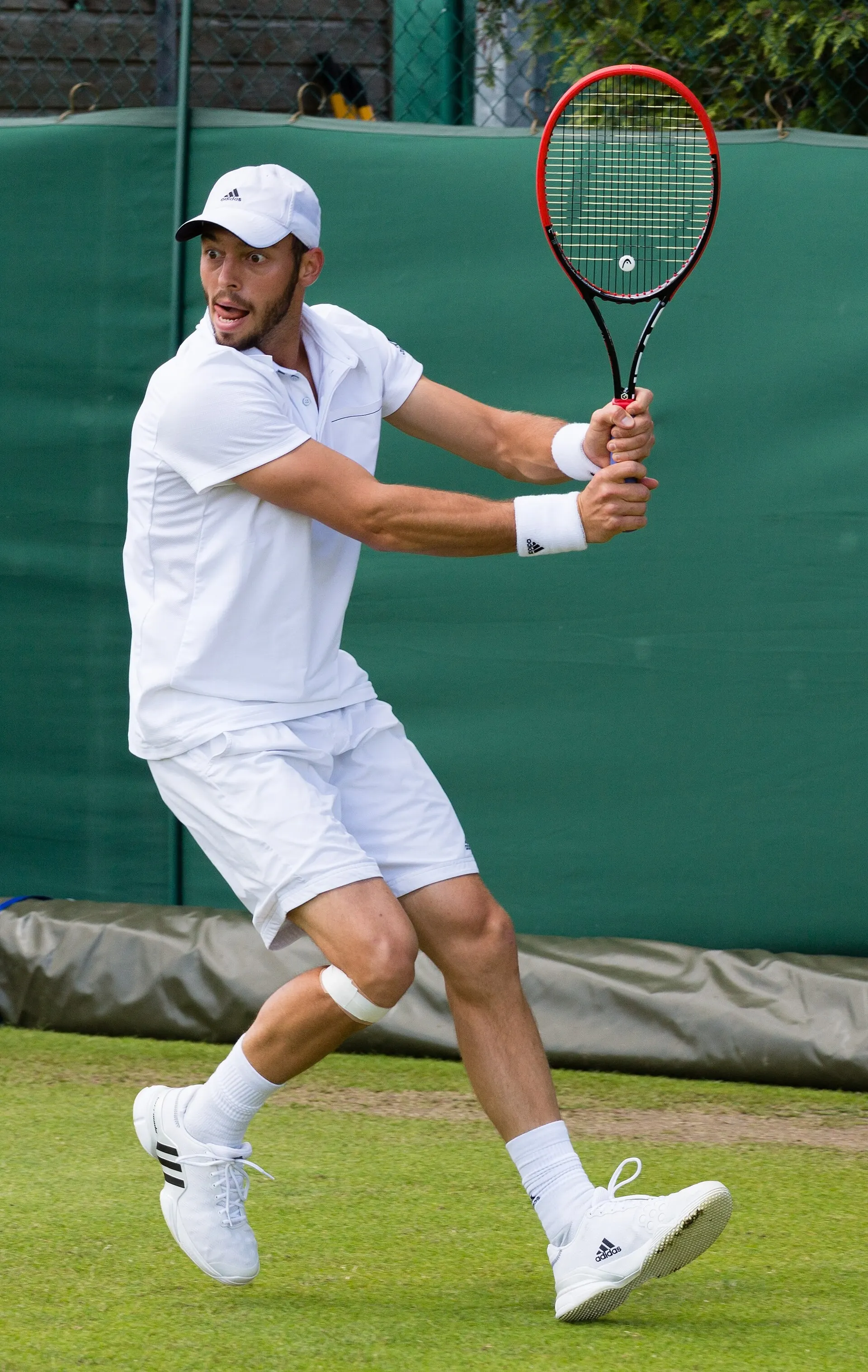 Tim Pütz playing at the 2015 Wimbledon Qualifying Competition