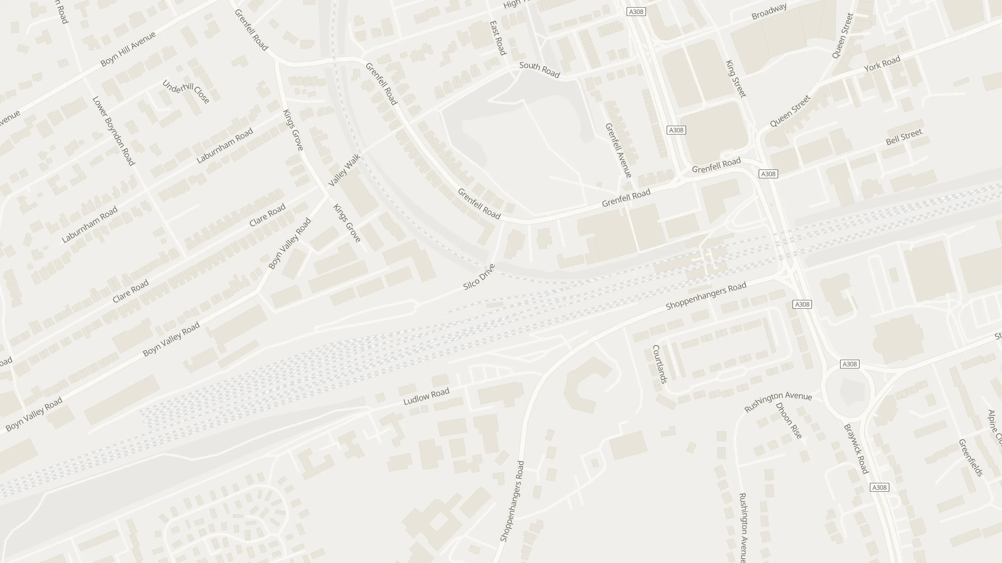 Numbered approach map for chauffeur meeting points at Maidenhead Station