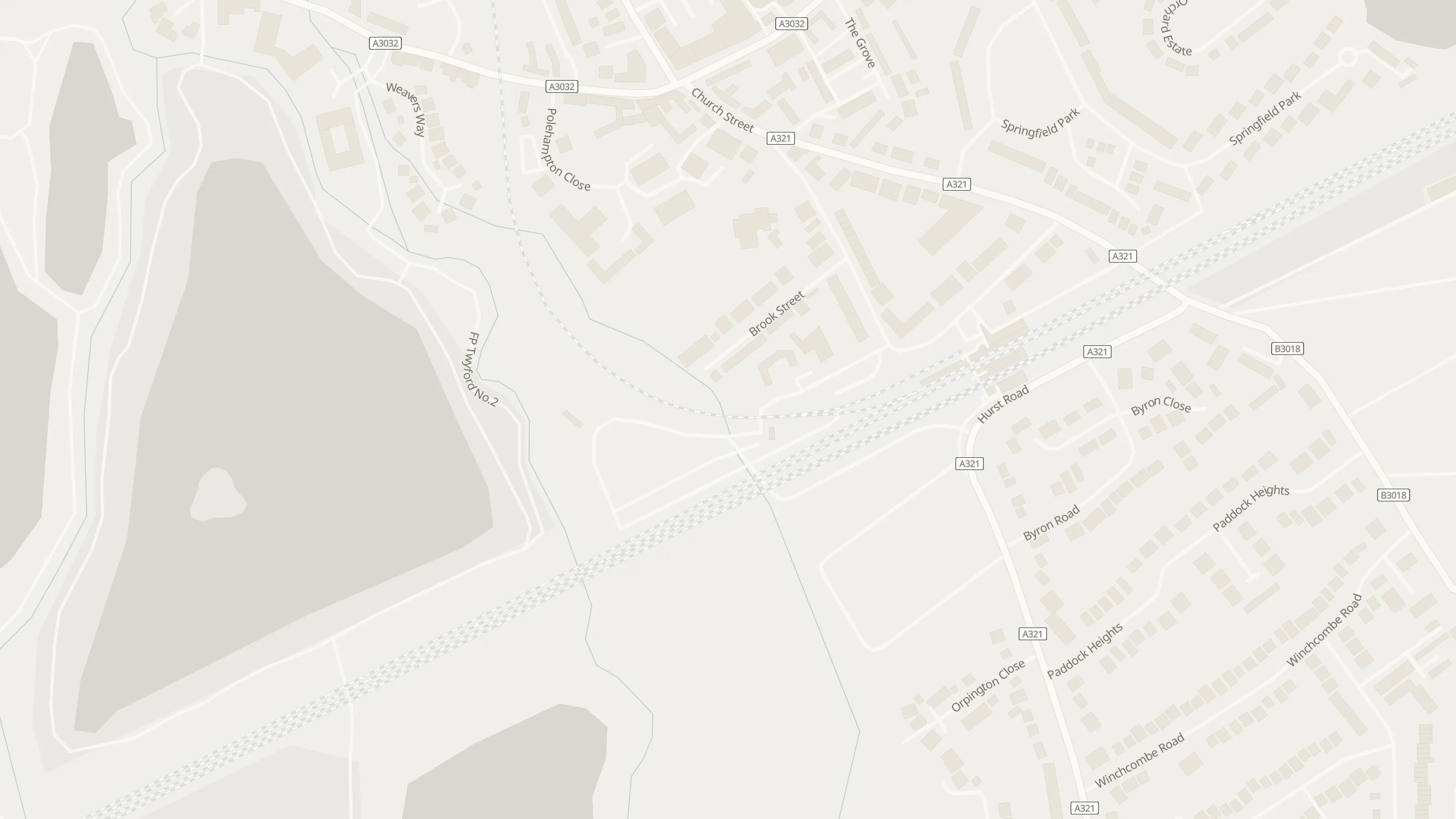 Numbered approach map for chauffeur meeting points at Twyford Station